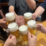 壱豚 - キンキンビールで乾杯