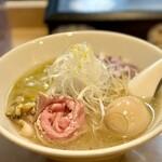 中華そば 結。 - 貝出汁側