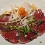 庄や - カツオの刺身ポン酢ダレ