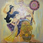 カーサ パスカーレ - 壁に描かれた絵