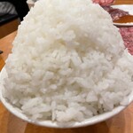 焼肉 ざんまい - ライス大漫画盛りです