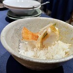 一碗水 - 赤ハタ蒸し オンザジャスミンライス♡