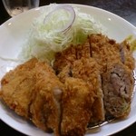 熟豚 - 2014年11月ミックスかつ定食