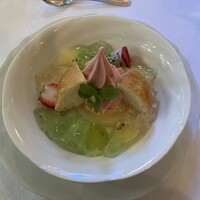 中禅寺金谷ホテル - フルーツジェリー 最後はあっさりしてコースを終えました