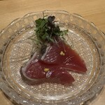 恵比寿 鮨 謙心 - 鰹刺身