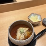 恵比寿 鮨 謙心 - 湯葉蒸し