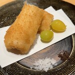 恵比寿 鮨 謙心 - 穴子、黒七味