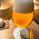 炭割烹 新谷 - 生ビール(プレミアムモルツのマスターズドリーム) ◎