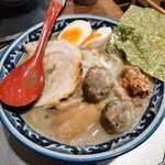 麺屋 音 - 特製純煮干中華そば(平打ち麺)