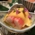 青華こばやし - 26年11月　蟹黄味酢　アップ