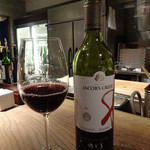 臥薪 - 赤ワイン「ジェイコブズクリーク わ」800円＋税