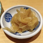 京都 鮨 まつもと - ガリ