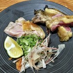 千ふく - ほろほろ鳥 むね炙り、もも炙り