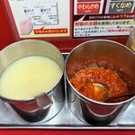 ラーメン山岡家 新大垣店 - おろしニンニク＆豆板醤