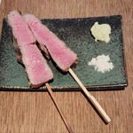 美食酒場ニクノカタマリ - 熟成牛のイチボ串