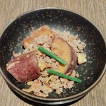 美食酒場ニクノカタマリ - お通し（さつまいも）