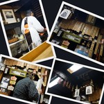 独酌　三四郎 - 女将の左手が焼き燗場