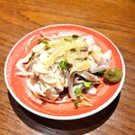 食堂 はつかなる - お通しの酢モツ（二人前）