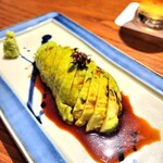 食堂 はつかなる - アボカド雲丹醤油。雲丹はのっかってないのね。（笑）