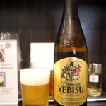 錦糸町中華そば さん式 - サッポロヱビス瓶ビール