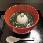 たか田八祥 - 青海苔のお茶漬け