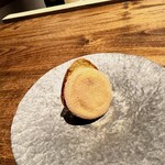 温石 - 二つ目のデザートは薄皮仕立てのどら焼きです。〆の抹茶に合わせました