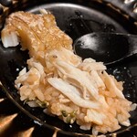 温石 - どうまん蟹とその茹で汁で炊いたご飯