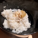 温石 - 二膳目の栗ご飯です