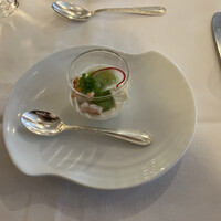 日光金谷ホテル - 前菜 湯葉と海老のムース