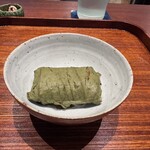 廣澤 - ◆鮑のチマキ　龍のたまご（鶏卵）卵黄入り