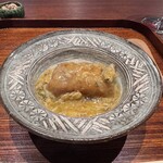 廣澤 - ◆薄皮揚げ大根餅 
      クレソン
      上海蟹の餡かけ
      薄い皮の中に大根餅を入れて揚げているのでしょうか？大根の食感ももちもちの皮も濃厚な上海蟹も美味♡