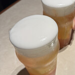 Yakiniku BarBies - ビールみたいに見えますがジンジャーエールでした。うまかった。