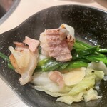 もつ鍋 一慶 春吉本店 - 炙りもつ鍋