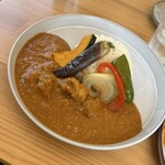 Yuzuha cafe - 5種の野菜のバターチキンカレー