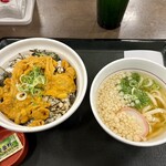 なか卯 - 料理写真:ウニ丼とはいからうどん小