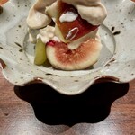 酒と肴 ててて - いちじくとシャインマスカット白和え