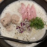 鷄そば 鷄樹 - 鶏白湯ラーメン 980円+つみれ 300円