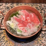 しゃぶ亭 - 豚しゃぶ定食(肉トリプル240g 1,617円)