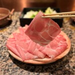 しゃぶ亭 - 豚しゃぶ定食(肉トリプル240g 1,617円)