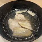 うを徳 - 岩手県産松茸と白子と白川産甘鯛の吸物