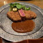 Tajima Gyuu Irori Dining Mikuni - 但馬玄牛炸肉排