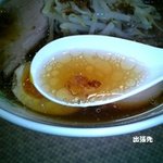 ラーメン ぼたん - ぼたんラーメンのスープ