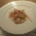 La table au japon - アミューズ　ホタテのカルパッチョ