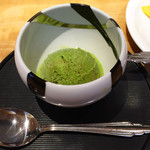 鳥良 町田2号店 - セットの抹茶黒蜜アイス