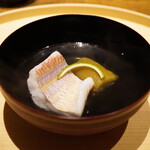 温石 - ◆お椀
      焼津のイトヨリダイ、焼き茄子