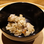 温石 - ◆松茸舞茸鯛の土鍋ご飯
      思わずおかわりを所望。。