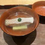 永山 - 椀物　瀬戸内白甘鯛、枝豆豆腐