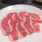 焼肉 百福食堂 - 牛　焼きしゃぶカルビ　税込み890円