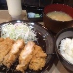 ロマンシング とんかつキッチン たぐ - チキンカツ定食700円