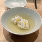 すし 良月 - タラ白子-タイ出汁がけ-